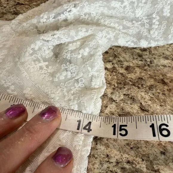 Louna Rent The Runway White Puff Sleeve Crop Top - Picture 5 of 10